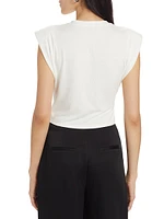 Estelle Wrap Crop T-Shirt