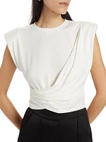 Estelle Wrap Crop T-Shirt