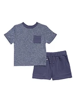 Baby Boy's and Little Boy's Seaspray T-Shirt & Shorts Set