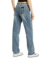 Express To Mars Playback Flipped Straight-Leg Jeans