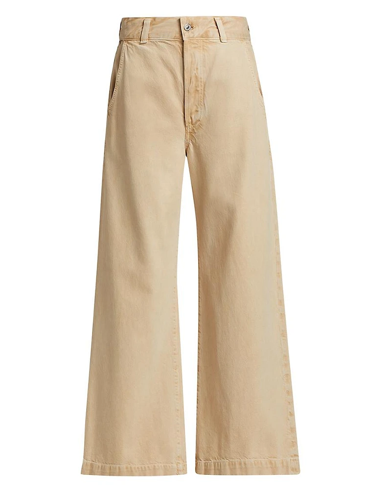 Beverly Cotton-Blend Wide-Leg Jeans