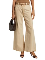 Beverly Cotton-Blend Wide-Leg Jeans