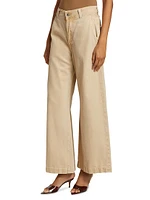 Beverly Cotton-Blend Wide-Leg Jeans