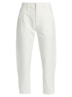 Leah Cotton Sateen Cargo Pants