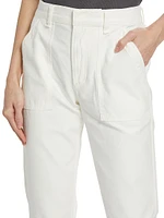 Leah Cotton Sateen Cargo Pants