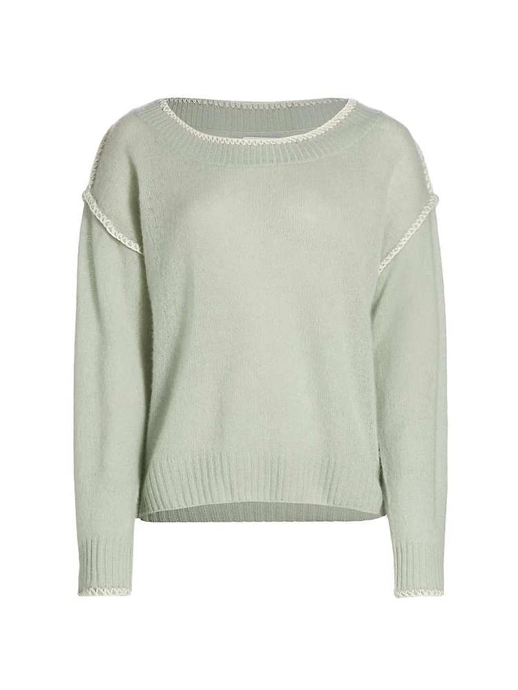 Embroidered Cashmere Sweater