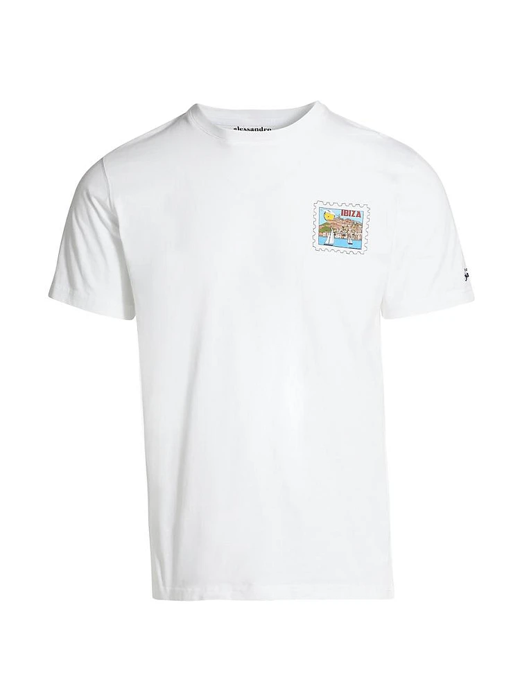 Ibiza Postal Stamp T-Shirt