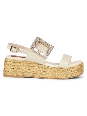 Strass Buckle 60MM Leather Sandals