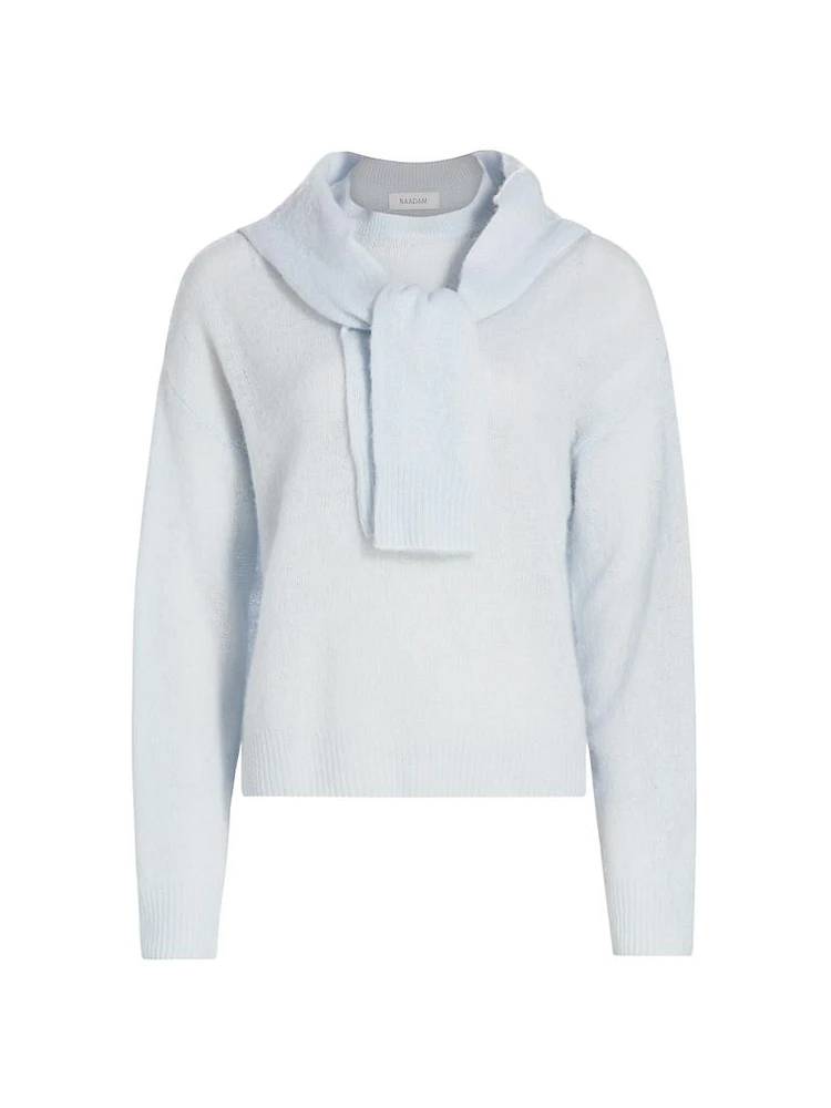 Featherweight Cashmere Layered Crewneck Sweater