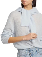 Featherweight Cashmere Layered Crewneck Sweater