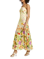 Cordiela Floral Cotton Maxi Dress