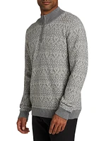 COLLECTION Diamond-Print Quarter-Zip