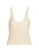 Cotton Lace Knit Camisole