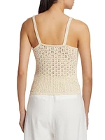 Cotton Lace Knit Camisole