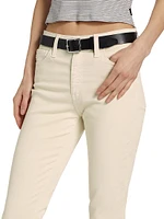 High-Rise Straight-Leg Crop Jeans