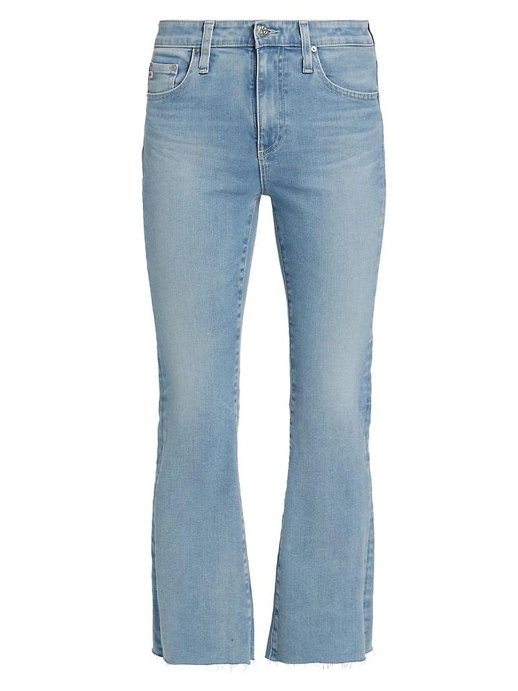 Cotton-Blend Crop Jeans