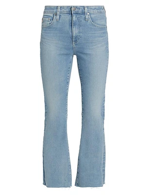 Cotton-Blend Crop Jeans