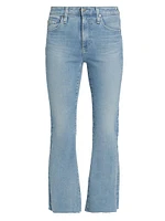 Cotton-Blend Crop Jeans