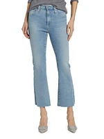 Cotton-Blend Crop Jeans