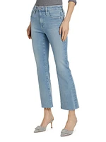 Cotton-Blend Crop Jeans