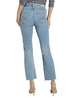 Cotton-Blend Crop Jeans