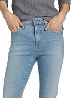 Cotton-Blend Crop Jeans