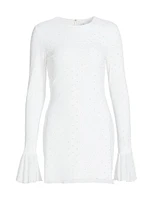 Wedding 5.0 Embellished Stretch Mesh Minidress