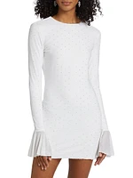 Wedding 5.0 Embellished Stretch Mesh Minidress