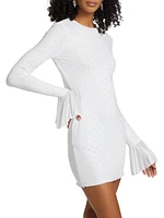 Wedding 5.0 Embellished Stretch Mesh Minidress