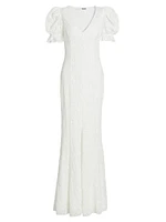 Wedding 5.0 Lace Puffy Maxi Dress