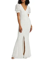 Wedding 5.0 Lace Puffy Maxi Dress