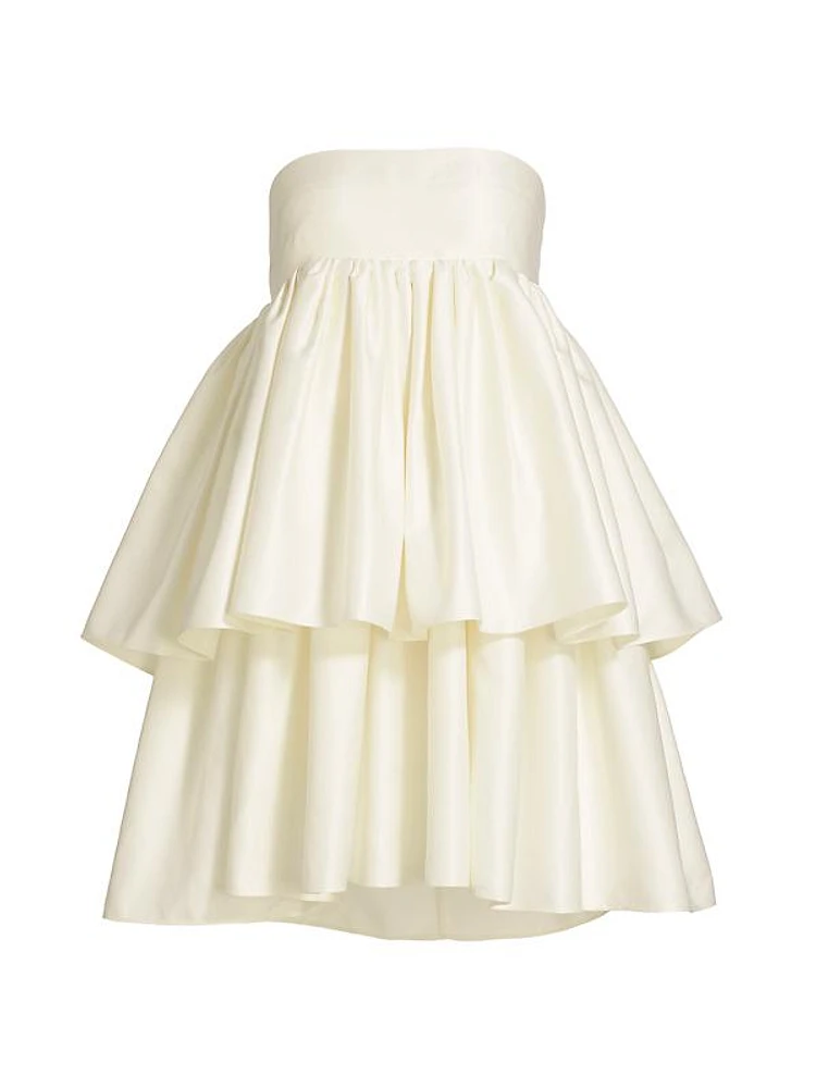 Wedding 5.0 Twill Ruffled Minidress