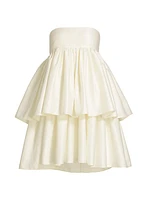 Wedding 5.0 Twill Ruffled Minidress