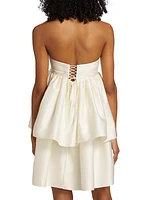 Wedding 5.0 Twill Ruffled Minidress