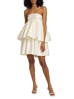 Wedding 5.0 Twill Ruffled Minidress