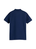 Little Boy's & Boy's Logo Cotton Polo Shirt