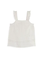 Little Girl's & Cotton Gauze Tank