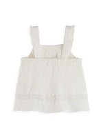 Little Girl's & Cotton Gauze Tank