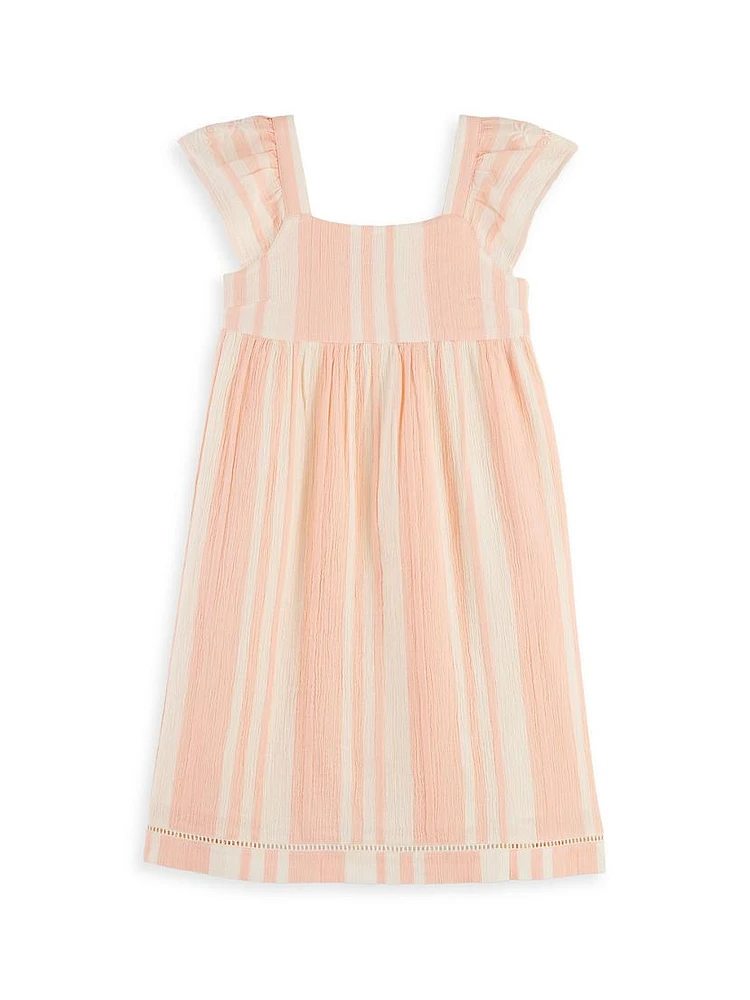 Little Girl's & Striped Cotton Dress