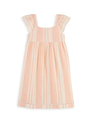 Little Girl's & Striped Cotton Dress