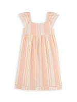 Little Girl's & Striped Cotton Dress