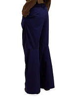 High-Rise Pleated Wide-Leg Pants