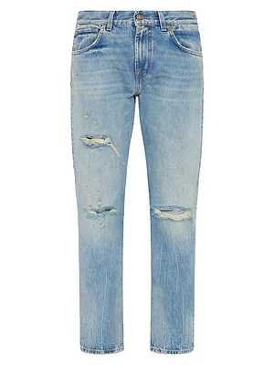 The Straight Distressed Jeans