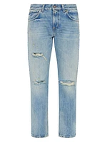 The Straight Distressed Jeans