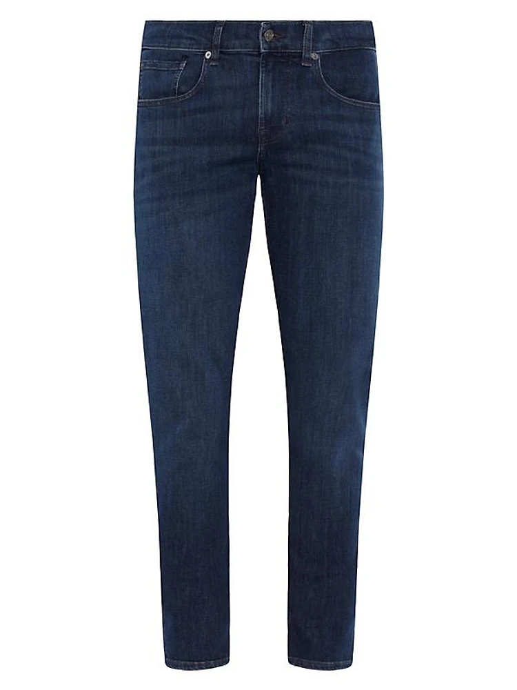 Slimmy Cotton-Blend Tapered Jeans