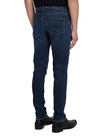 Slimmy Cotton-Blend Tapered Jeans