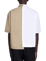 Lanvin Lab x Future Poplin Crossed Asymmetric Shirt