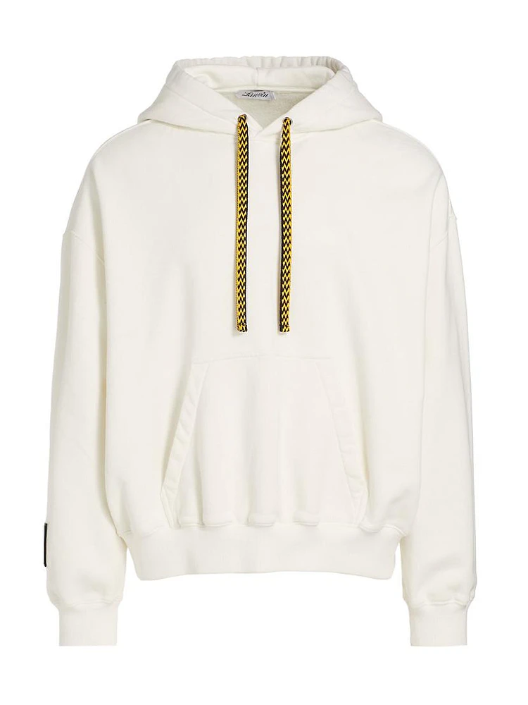 Lanvin Lab x Future Logo-Embroidered Cotton Fleece Hoodie