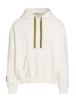 Lanvin Lab x Future Logo-Embroidered Cotton Fleece Hoodie