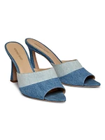 Thora 85MM Denim Mules